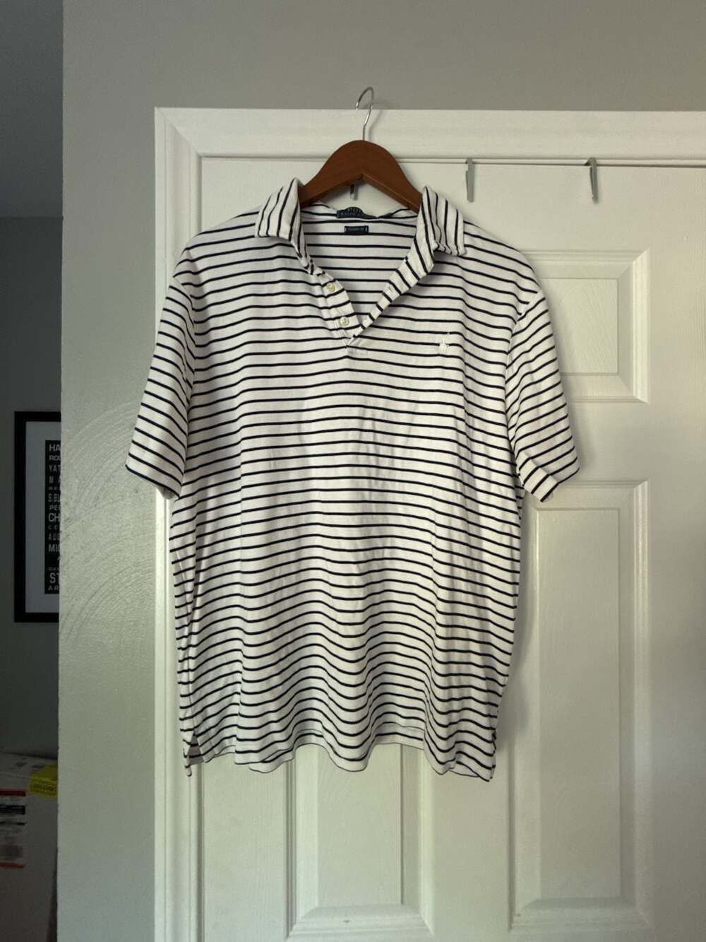 Polo Ralph Lauren Classic Fit Striped Short Sleeve Polo Shirt Men's Size L